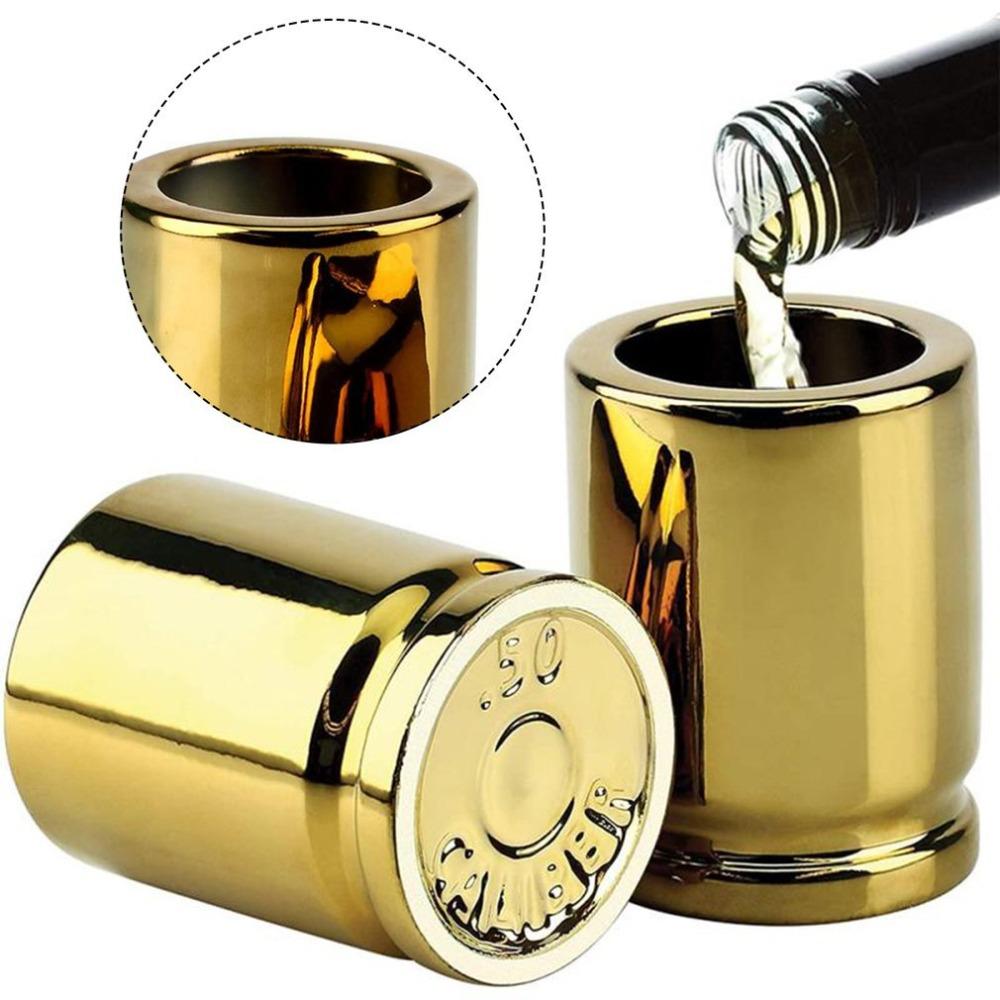Gold Shot Glass 3 Oz Wine Cup Barware Liquid Cup  Man