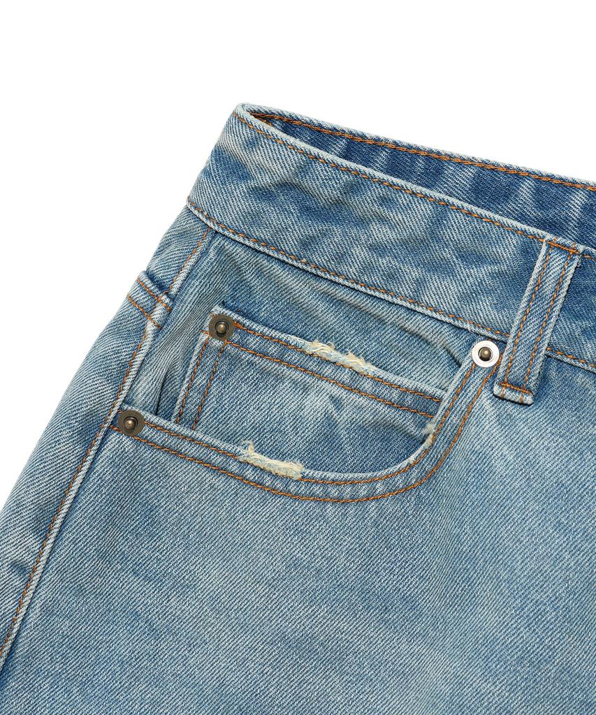 NICEGHOSTCLUB Side Check Panel Bootscut Jeans_Blue(Ng2Efud115A)