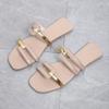 2024 New Women's Shoes Summer Flats Casual Flip Flops Dress Shallow Female Slides Rome Open-toe Slippers Women Slingback Sandals