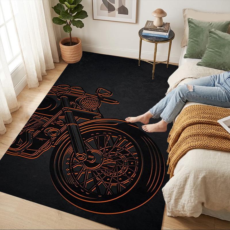 Motorcycle Art Living Room Nonslip Area Rug Soft Carpet For Bedroom Game Playroom Sofa Office Home Decor Doormat Christmas Gift C9261692