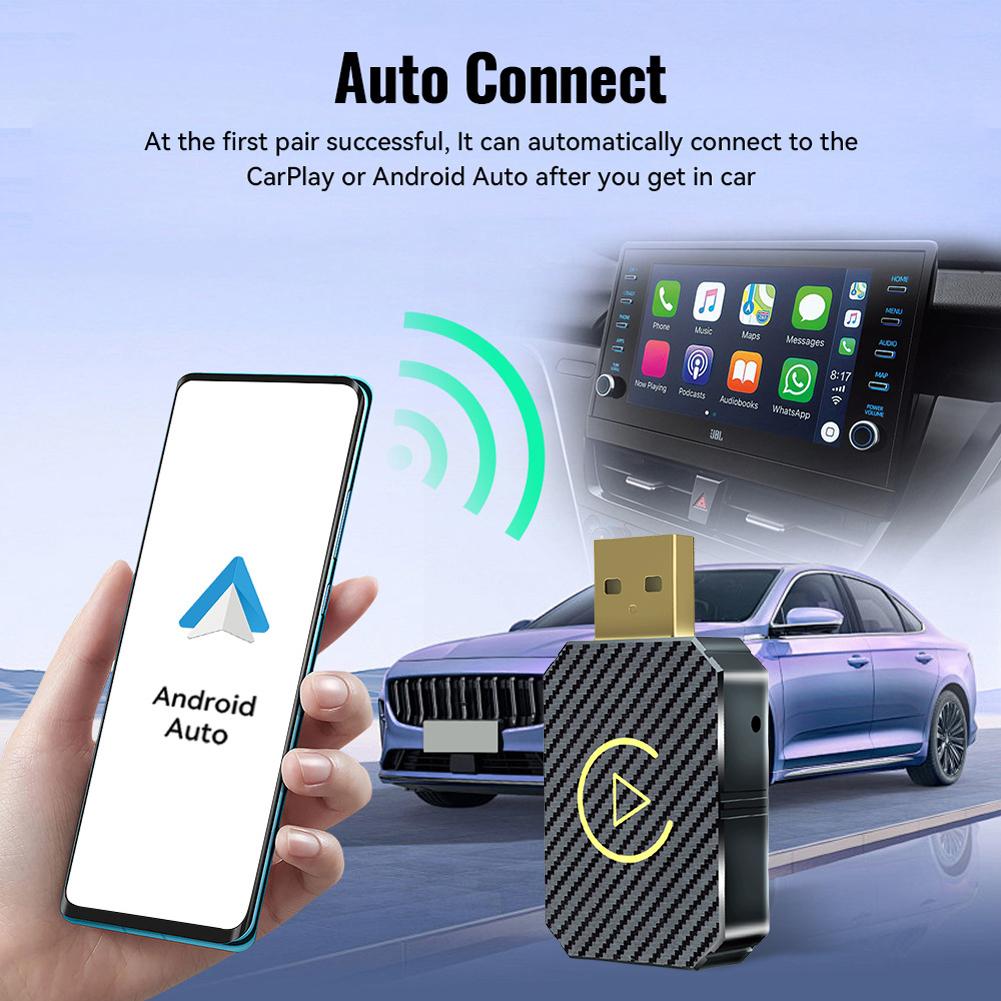 Проводной в Беспроводной Carplay/Android Auto 2 в 1 Умная Мини-Коробка Автоматическое Подключение Мини-Адаптер Plug and Play Беспроводной Адаптер BT5.0
