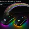 VAORLO 2.4G RGB Wireless Mouse Computer Mouse Silent Ergonomic Rechargeable Mice with LED Optical Backlit USB Mice for PC Laptop