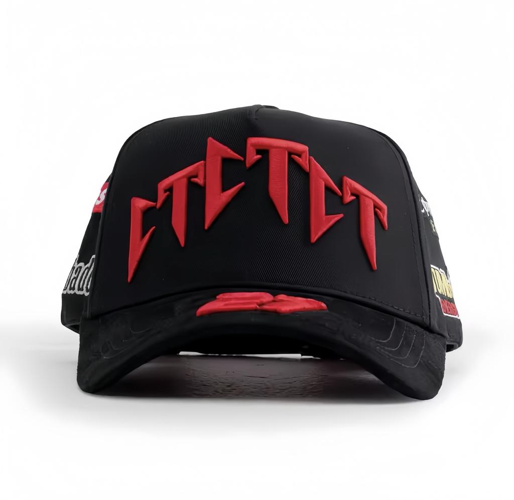 High Quality 5-Panel Curved Brim Baseball Cap with Rhinestone Embellishments Terry Fabric Dobby Style-Sporty Unisex Adult Hat