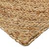 Tapis jute tressé main motif rond naturel 300x400 - style bohème