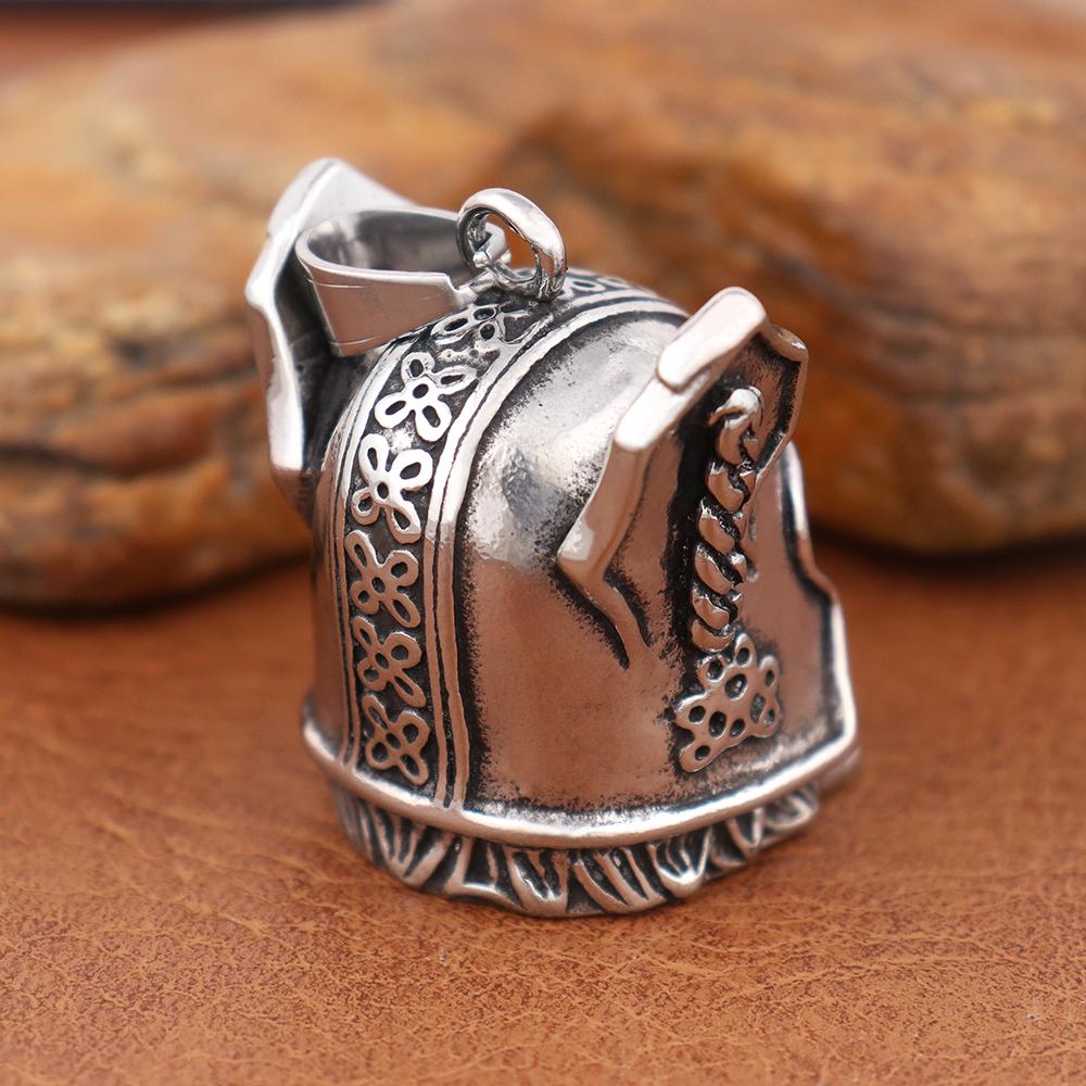 Винтажный дизайн Подвеска-колокольчик Viking Warrior для мотоцикла, защита от ветра, скандинавский, Одина, Защитный колокольчик, Ожерелье, Подарок, Ювелирные аксессуары