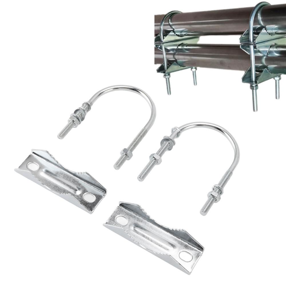 Easy Installation U Bolts Heavy Mast to Mast Mount Bracket Antenna Mast Clamp Kit  Network Bridge