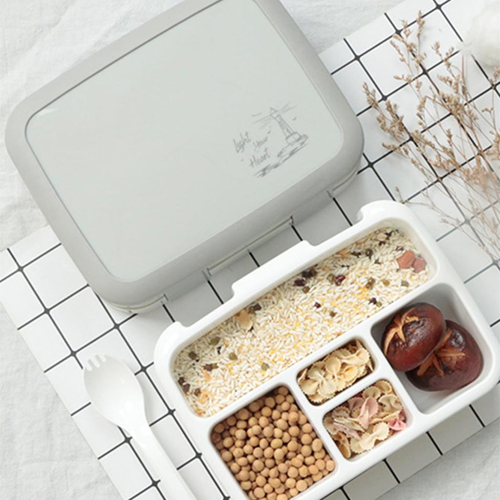 28.15oz Lunch Box Portable Leak Proof Bento Box 5 Compartments Meal Containers With Lid For School Picnic Workers Kitchen Suppli