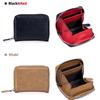 Модные сумки-держатели для монет из натуральной кожи, банковские кредитные карты, RFID-блокирующий кошелек для мужчин и женщин, тонкие небольшие монеты, ключи, карты, сумка на молнии