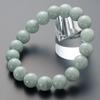 Буддийский алтарный магазин Takita Shoten Специальная подборка Браслет Четки из натурального камня Браслет из бирманского нефрита 12 мм бусины Прямой Внутренний обхват