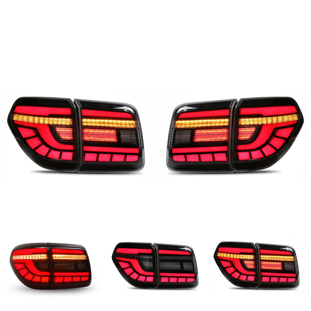 Полностью светодиодные динамические задние фонари с дымчатым стеклом, водонепроницаемость IP67, подходят для Nissan Patrol Y62 2010 2019