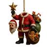 Dark Christmas Ornament 2D Acrylic Headless Santa/Devil Christmas Tree Ornament for Indoor Outdoor Home Party Decor