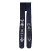 Women's Japanese Gothic Grunge Pantyhose Stockings Harajuku Aesthetic Crosses Print Opaque Tights Leggings Hosiery
