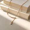 S925 Sterling Silver Dainty Tassel Arc Pendant Clavicle Chain Necklace for Women Versatile Daily Wear Silver Necklace Party Gift