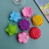 Colorful Silicone Rose Baking Molds - 5CM Cake & Muffin Cups, Pudding, Jelly, and Soap Molds