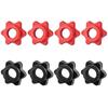4Pcs Dumbbell Rod Nut Non-Slip Hex Nut Spinlock Collars Barbell Bar Hexagon Nuts