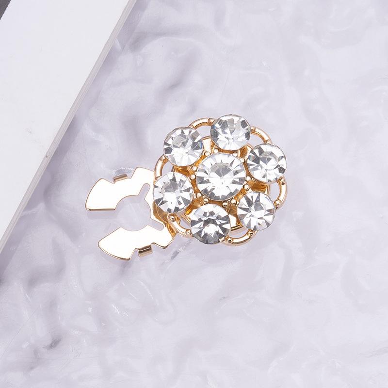 Декоративные запонки и пуговицы для воротника с цветными стразами