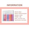 QIBEST Long Lasting Moisturizing People Ji Color Lip Glaze Dazzling Pearl Fine Glitter Shiny Polarized Lip Color Color Lip Glaze