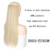 Long Straight Women Hair Extension Synthetic Fiber Hairpiece Daily Wear Long Straight Fake Hair for Women