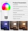 AC 220V 110V Tuya Smart Bluetooth LED Light Bulb E27 9W RGB Lamp Управление с помощью приложения Регулируемая яркость Функция таймера Lampada Изменение цвета