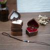 Ring Box Ultra-Light Item Storage Comfortable To Touch Love Heart Shaped Wedding Ring Box Jewelry Container for Home