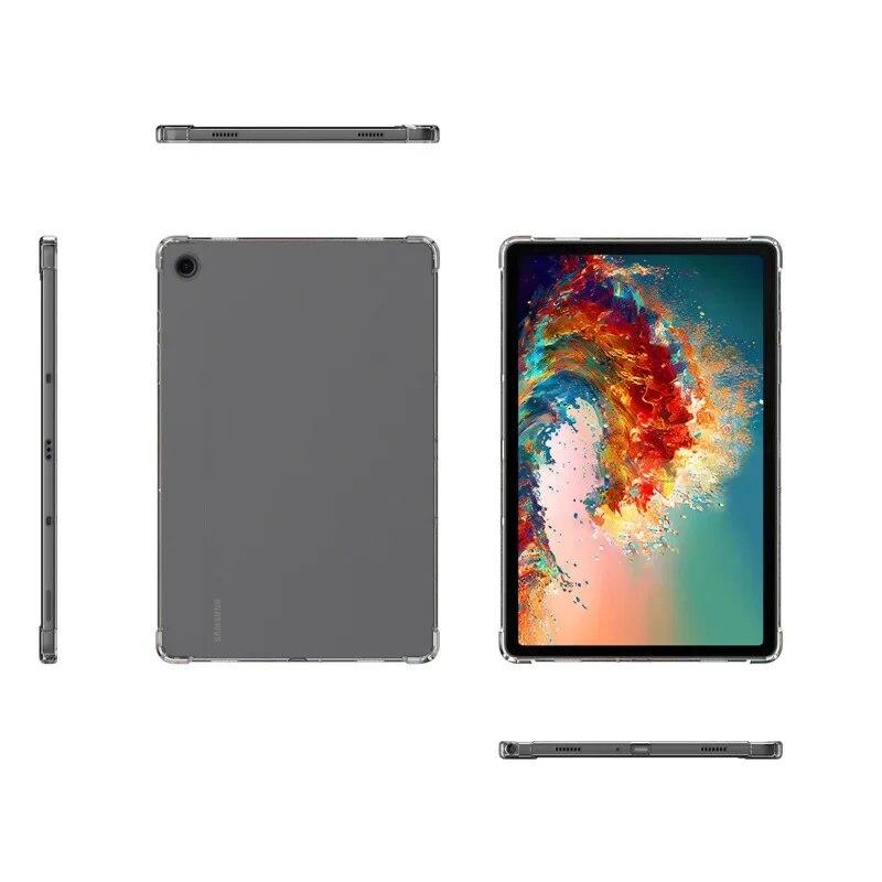 Для Samsung Galaxy Tab A9 + 11 дюймов Прозрачный чехол для A9 Plus 11 дюймов Мягкий чехол для подушки безопасности из ТПУ для X210 X216