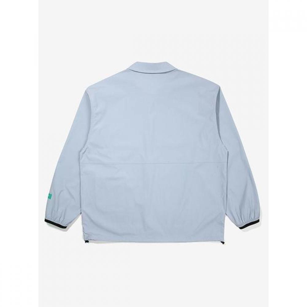 Open Collar Woven Sweatshirt  Blue  23ss