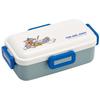 Lunch Box, 530ml, Single Tier, Made In Japan, with a 4-Point Lock for Leak-Resistant Lunch, Dishwasher and Microwave Safe, Tom and Jerry Nap De