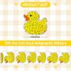 100-500Pcs Glitter Cartoon Duckling Stickers Party Gift Wrapping Label Children Scrapbook Cute Stationery Stickers