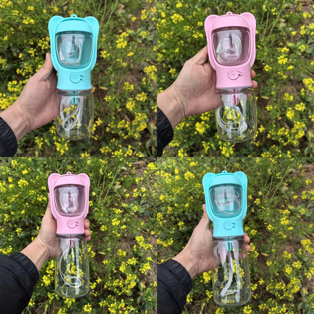 Pet Travel Water Bottle With Storage For Dogs And Cats Portable Drinking Cup