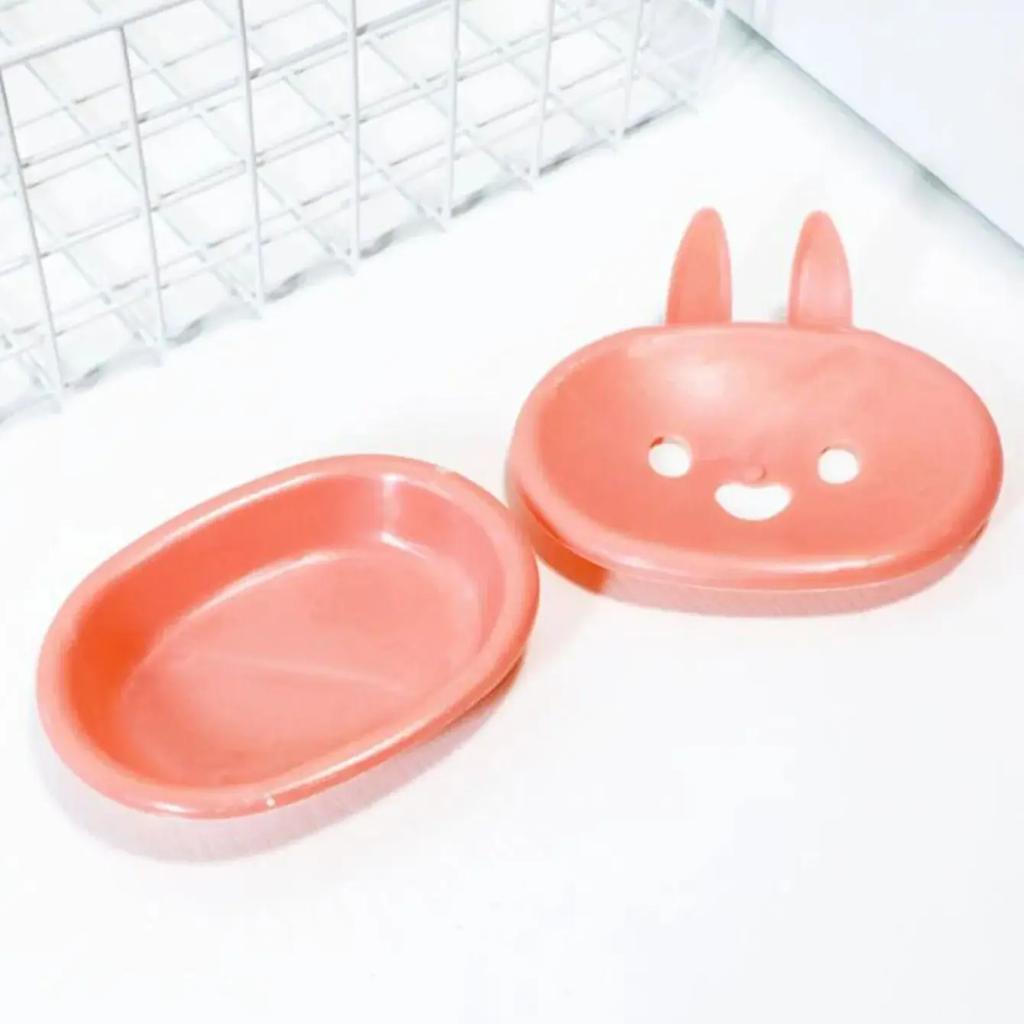 1pc - Multi Functional Rabbit Shaped Durable Soap Box, Household and Outdoor Hygiene Storage Container