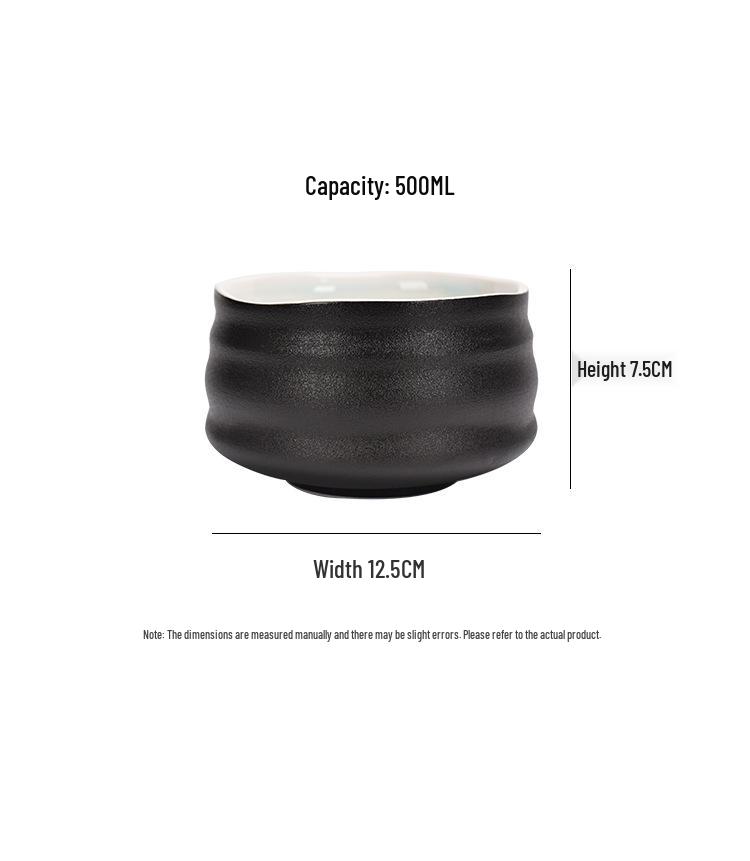 Японский чайный сервиз матча: Керамическая чаша, подставка для часена и инструменты в стиле эпохи Сун