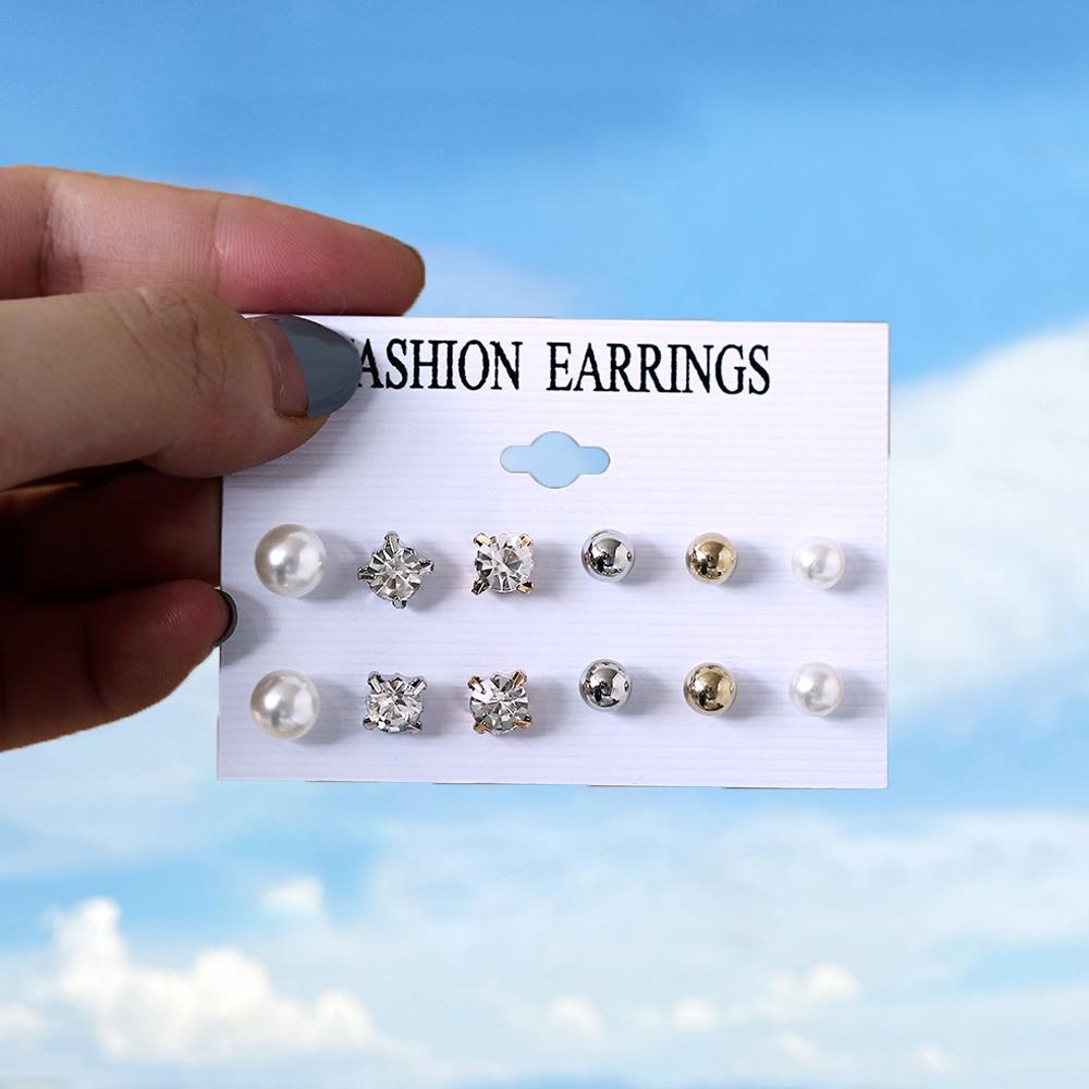 iF ME Модный комплект жемчужных серег, женские роскошные серьги-гвоздики с бабочкой и сердцем, золотые серьги-гвоздики из смолы, серьги-кольца, ювелирные аксессуары