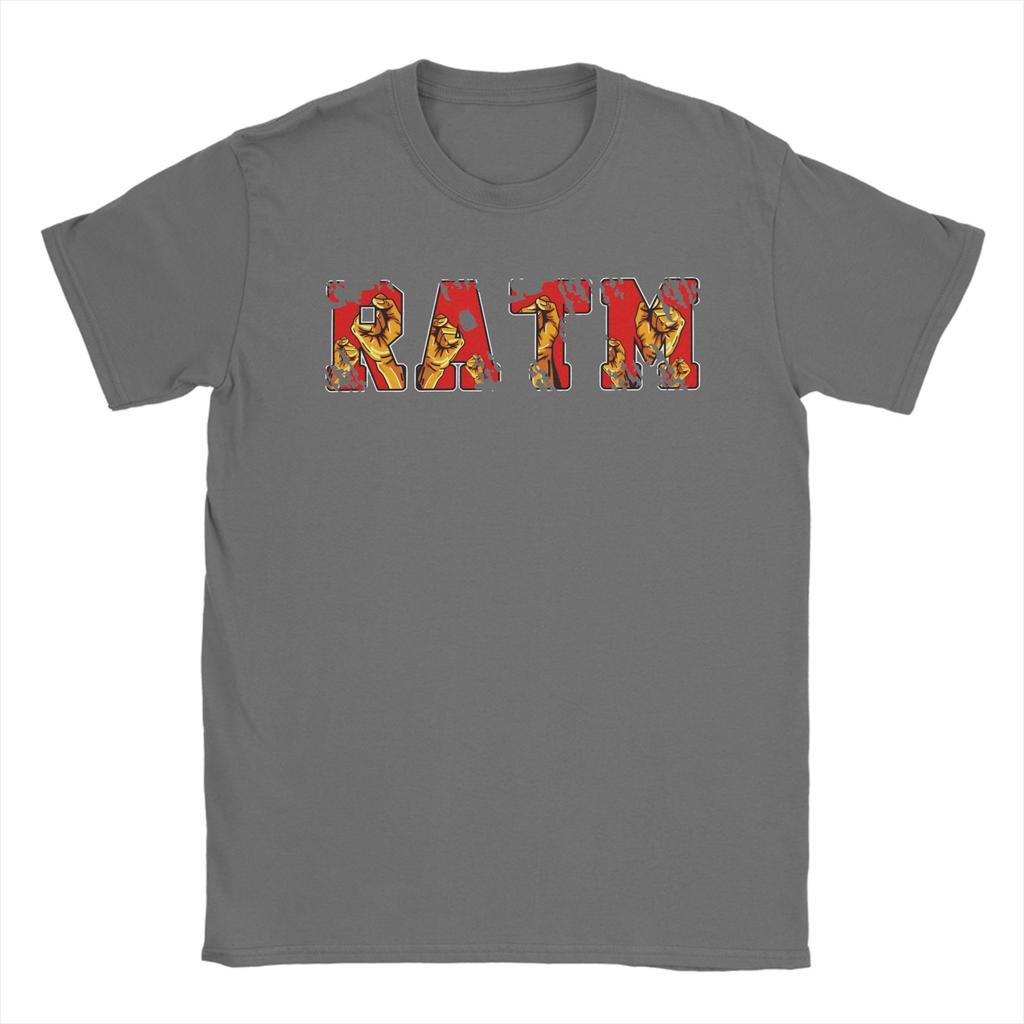 Rage Against The Machine Cotton TShirt For Men Beach Funny T Shirts Round Neck Fashion Tees Plus Size Design Tops