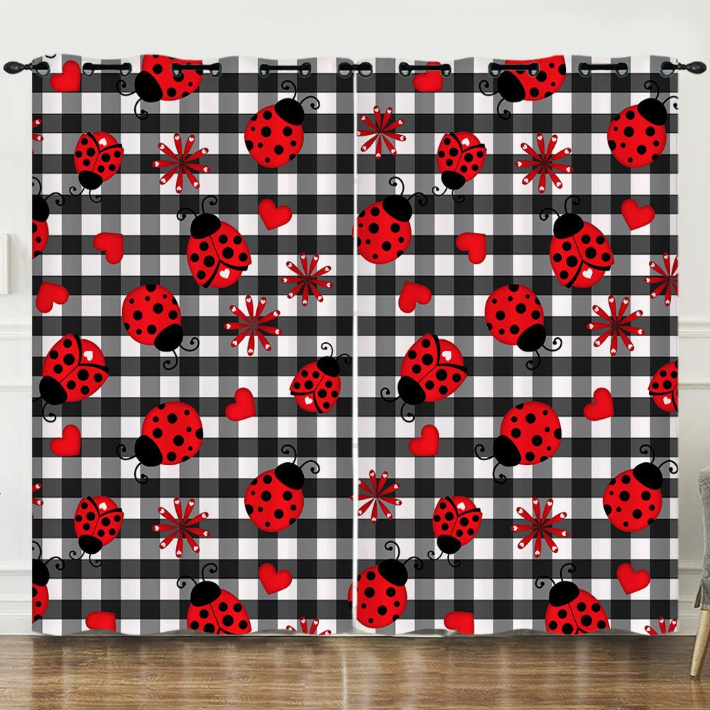 Штора Мультяшный Жук Животное Цифровая Печать Светонепроницаемая Штора Без Пробивки
