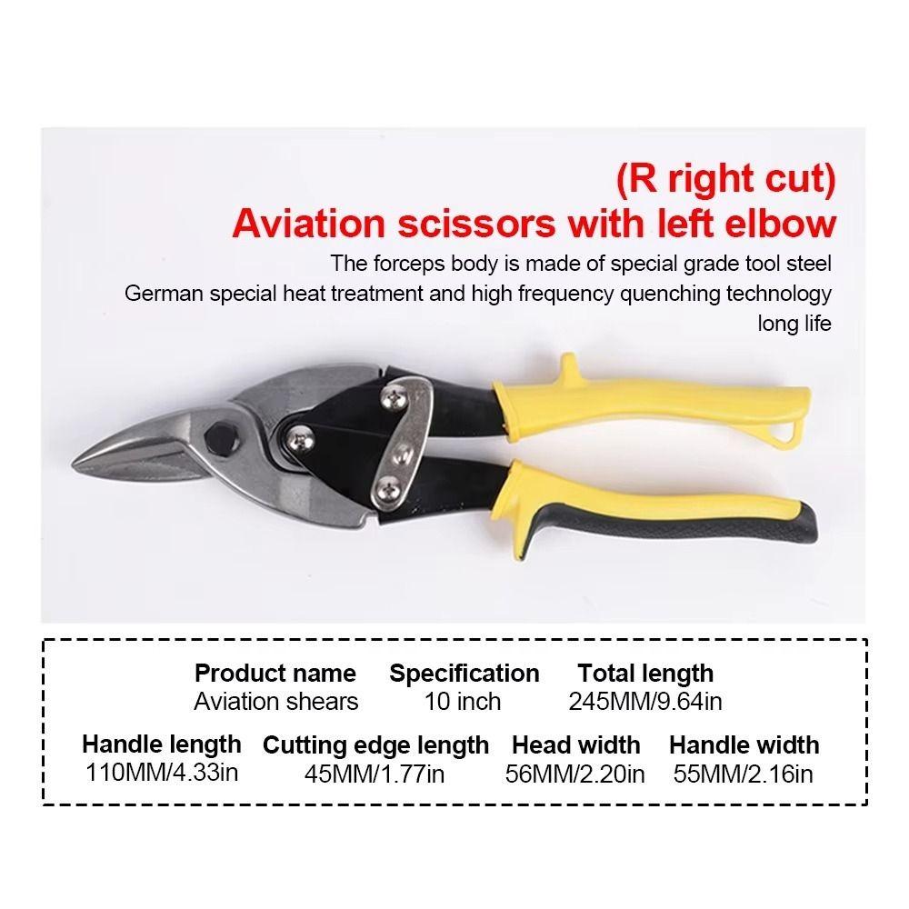 Multi-functional Metal Sheet Shear Anti Slip Handle Wire Cutters  Electrician Tools