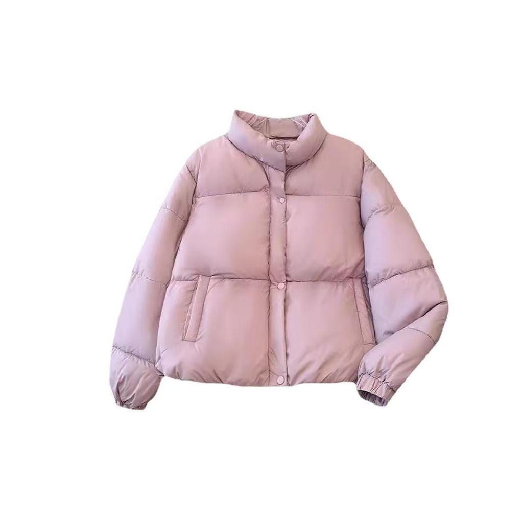 Winter New Down Cotton Clothes Women's Short Loose Stand-up Collar Small Fashion Thickened Bread Clothes