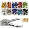 400PCS Multi-Color Metal Eyelets Kit Metal Material Installation Tools Kit Crafts Making