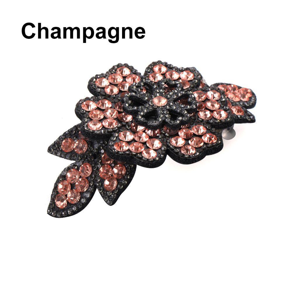 Аксессуары Женская Мода Прочный Гибкий Зажим для Волос Стразы Заколка для Волос Заколки Кристалл Цветок