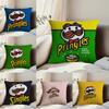 Подушка-чехол P-Pringles с бородой, чехол для подушки от пылевых клещей, скрытая молния, шелковистый короткий плюш, чехол на подушку для дивана