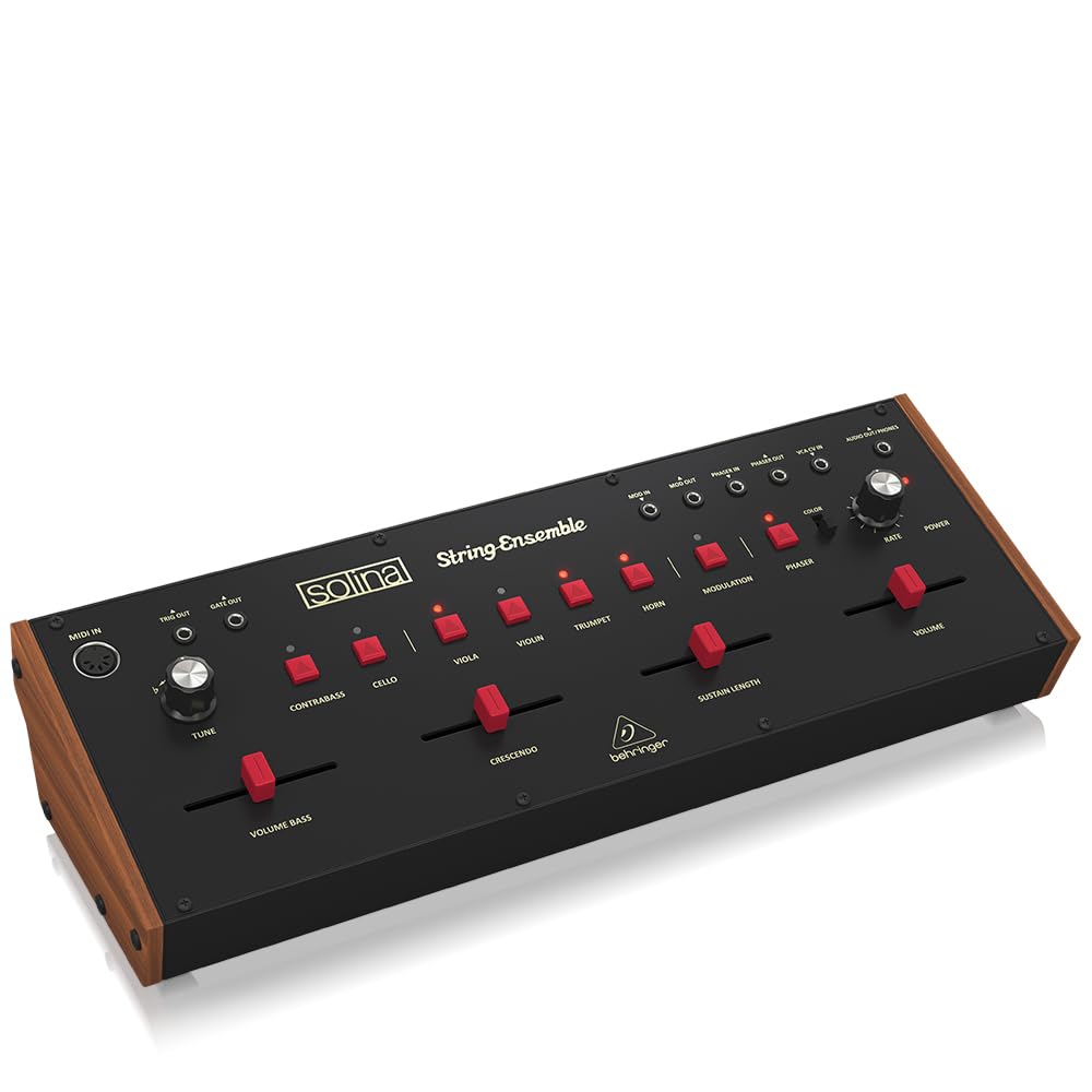 Behringer Аналоговый синтезатор струнных ансамблей Эффект 49-голосная полифония Совместим с Eurorack Совместим с MIDI SOLINA STRING ENSEMBLE Хорус/Фейзер