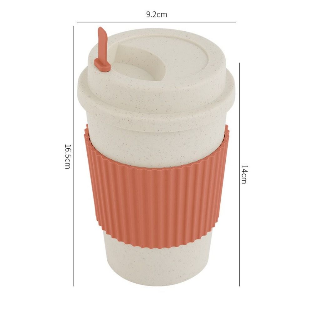 Кофейные чашки из пшеничной соломы с крышками, чашка для молока, портативная кофейная кружка, для дома