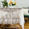 Nordic Lace Table Cloth Hollow Embroidery Lace Square Tablecloth Rectangular Tablecloth Balcony Round Table Tablecloth