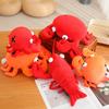 Simulation Crab Doll Plush Toy Crayfish Doll Throw Pillow Grab Machine Rag Doll Photo Funny Prop Gift