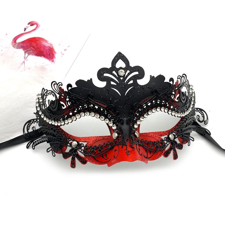 Маска принцессы на пол-лица со стразами - Гламурная маска на глаза для Хэллоуинского бала