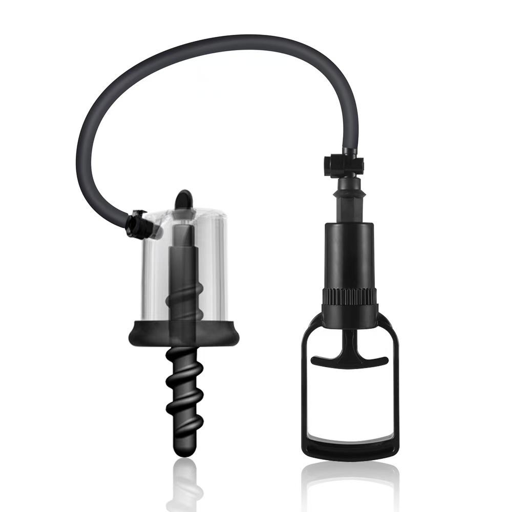 Анальная помпа Ручной вакуум Розовый бутон Помпа Секс-игрушки для мужчин женщин SM Присоска Стимулятор простаты Анальный дилататор Набор анальных пробок