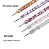 Rhinestone Double-Ended Nail Art Dotting Pen Set - 5 Pieces