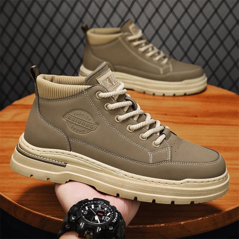 Autumn and Winter New Casual Low-top Socks Mouth Martin Boots Fashion Work Shoes Labor Insurance Shoes Men's Shoes
