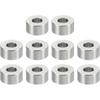 PATIKIL M5 Stainless Steel Spacers, 10 Pcs Metal Spacer Stainless Steel 5.2mm ID X 12mm OD X 6mm L Stainless Steel Spacer Screw Standoff Round for