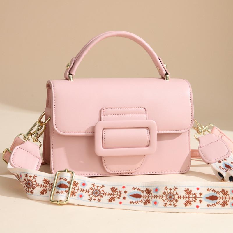 Стильная маленькая сумка кроссбоди из искусственной кожи для женщин в модных цветах, идеально подходящая для повседневного использования