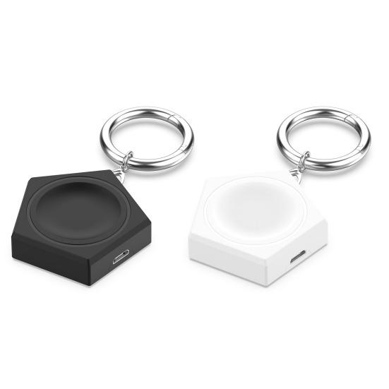 Беспроводное зарядное устройство для часов с брелоком Компактное мини портативное быстрозарядное зарядное устройство для часов SamsungGalaxy Watch 3/4/5/6